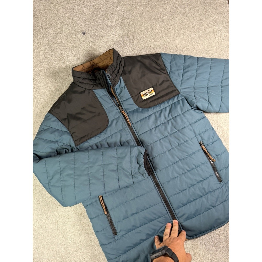 Howler Brothers Merlin Jacket Men's L Blue Buck PrimaLoft Quilted Puffer Outdoor